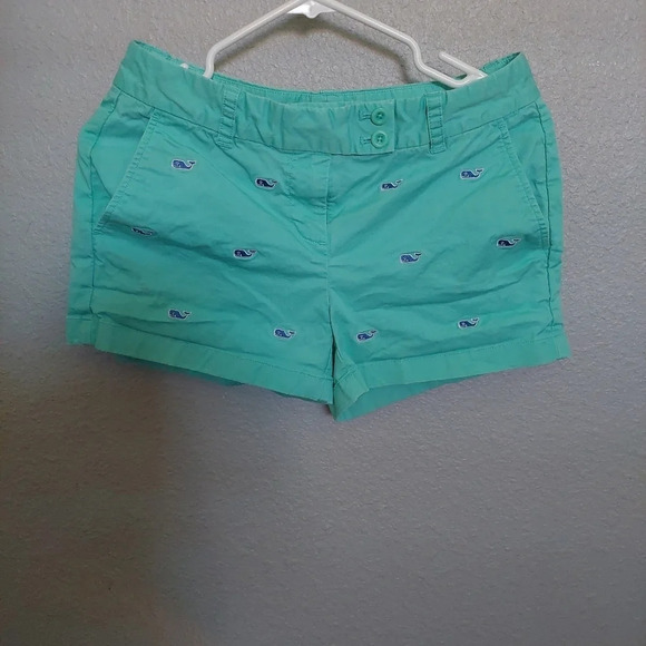 Vinyard Vines size 0 Embroidered whale Beach Booty shorts Chinos - Picture 2 of 4